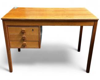 Mid-Century Domino Mobler Teak 3-Drawer Desk