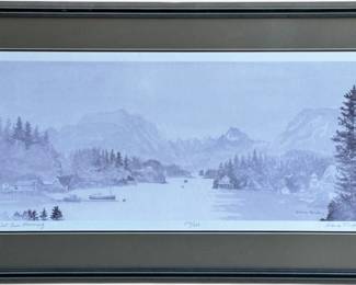 Framed Signed and Numbered Lithograph by Dianna Tillion