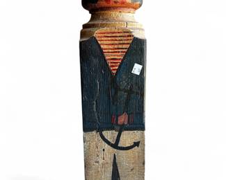 Handmade Folk Art Carved Sailor Figurine by S. Poole, 1979