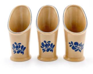 3 Pfaltzgraff Folk Art Flatware Caddy Holders, 2009
