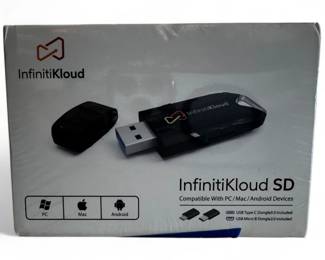InfinitiKloud SD w/ USB-C & USB Micro B Dongles