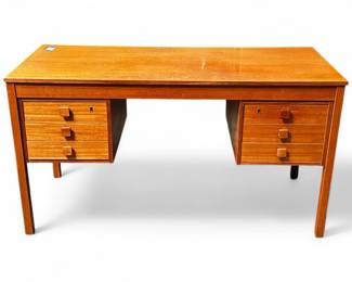 1960s Danish Teak Partners Desk by Domino Møbler