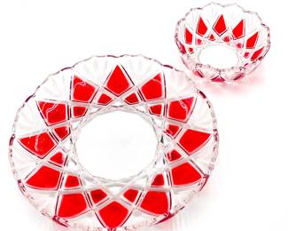Walther-Glass Crystal Saturn Dish Set, Germany