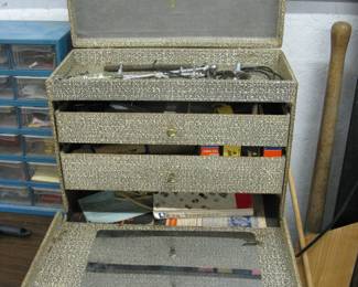 Vintage TV Tube Storage with some Tubes