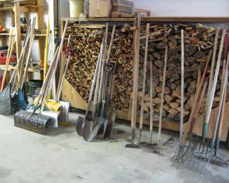 Lots of Yard Tools - The wood is Not being sold.