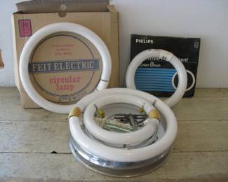 Vintage Light fixture and bulbs