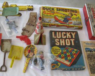 Vintage assortment of toys