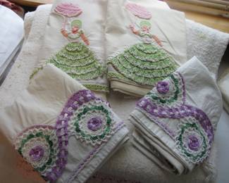 Vintage Embroidered Pillow Cases