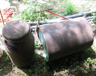Yard Roller - Milk Can