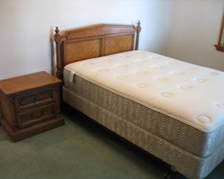 Queen Size Bed and Night Stand
