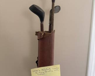 Niblick 1930s golf clubs
$120