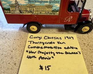 Corgi Classics 1929 Thornycraft Van Commemorative edition "Her Majesty the Queen's 40th Anniversary"