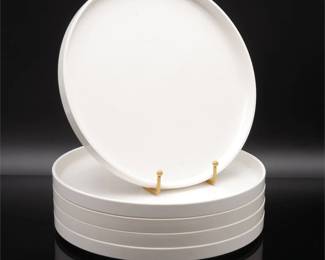Heller White Stacking Plates, 5-Piece Set