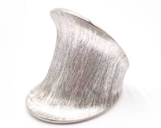JCM Italy 925 Sterling Silver Sculptural Ring Size 8