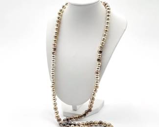 925 Sterling Silver Beaded Necklace