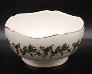 Lenox Holly Berry Bowl for Teleflora 75th Anniversary 2009