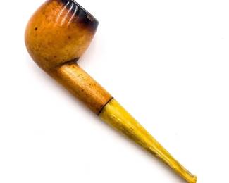 Meerschaum Smoking Pipe w/ Amber-Like Mouthpiece