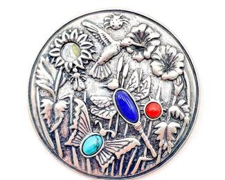 Carolyn Pollack Sterling Silver Floral Brooch