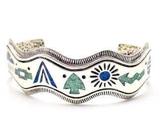 Carolyn Pollack Sterling Silver Southwestern Inspired Cuff Bracelet