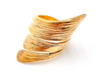JCM Italy 925 Gold-Tone Ring Size 7.5
