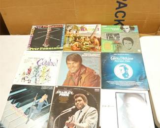 Lot Of 9 Assorted Vinyl Records ft. Campbell, Atkins, Herb Alpert + More