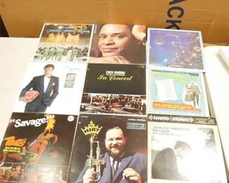Lot Of 9 Assorted Vinyl Records ft. Mathis, Al Jarreau, Diana Ross + More