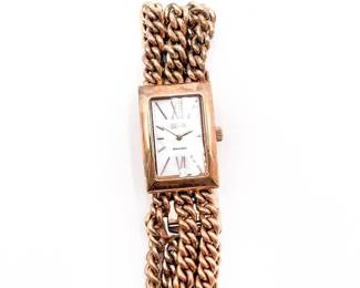 Ecclissi Sterling Silver Case and Mother of Pearl Dial Wristwatch