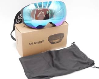 Enkeeo Ski Goggles with Detachable Dual Layer Lens - New
