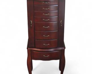Thomas Pacconi Queen Anne Cherry Jewelry Armoire
