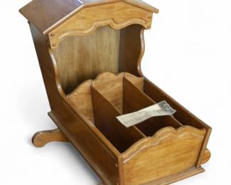 Wooden Magazine Cradle by Breuners