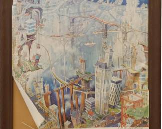 1960s Albert Tolf Autographed 'San Frantasia' Poster