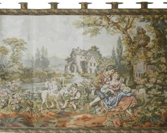 Framed Italian Woven Tapestry by Francois Boucher