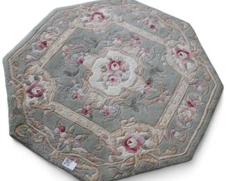 Handmade Octagonal Wool Rug, Royal Palace