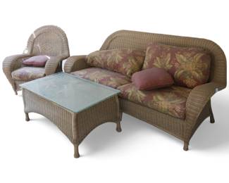PVC Wicker Outdoor Patio Set