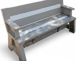 Two-Toned PVC Outdoor Patio Bench
