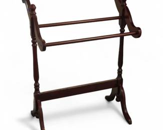 Cherry Victorian-Style Blanket Stand