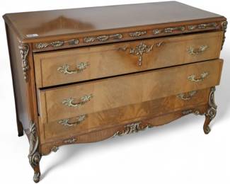 White Furniture Co. French Provincial Walnut Dresser