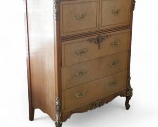 White Furniture Co. Louis XV Style Walnut Commode
