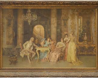 Art Print of 'The Chess Game' by Francesco Beda