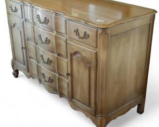 Vintage French Provincial Buffet Server by White Furniture