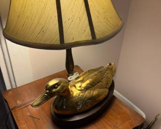Brass Duck Table lamp