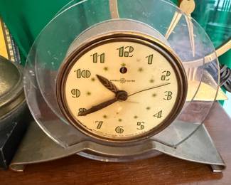 Lucite Table Clock