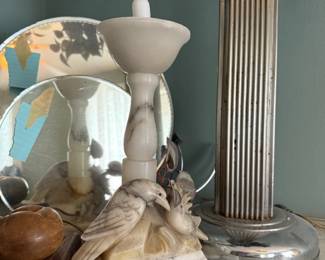 Marble Bird Lamp