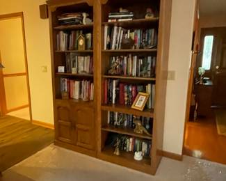 bookcases & many books
