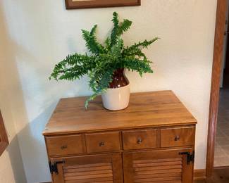 small maple cabinet