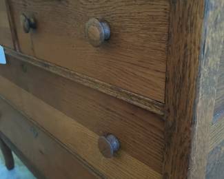 Antique Oak Bureau with Mirror 1890's