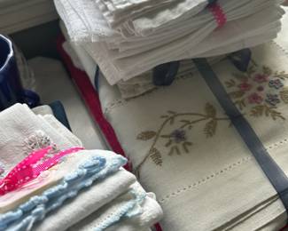 1940's and '50's Vintage Ironed Linens
