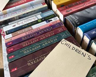 Children's Books including entire Harry Potter series.