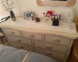 wicker dresser