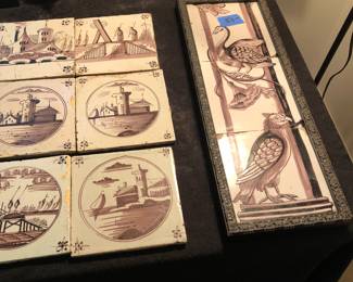 Antique mulberry tiles